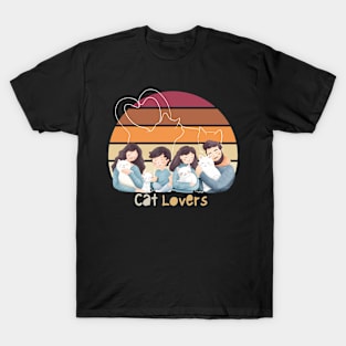 Cat Lovers Family T-Shirt